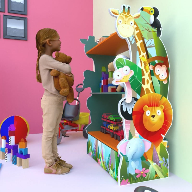 Jungle Jame Children Bookcase Organizer Rack - waseeh.com