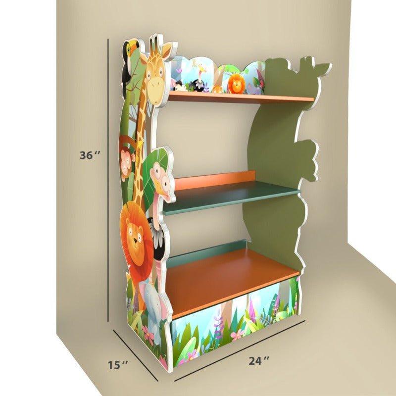 Jungle Jame Children Bookcase Organizer Rack - waseeh.com