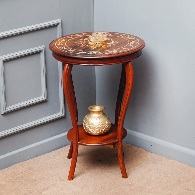 Carved Odanha Living Lounge Drawing Room Table (Shisham) - waseeh.com