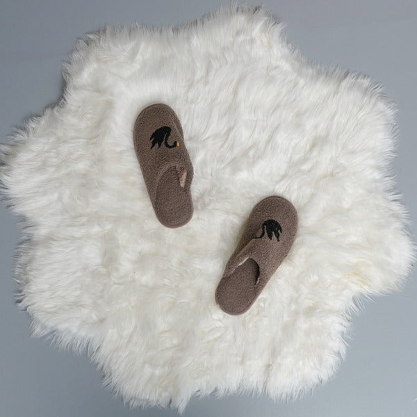 Swan Warm Slippers (Brown) - waseeh.com