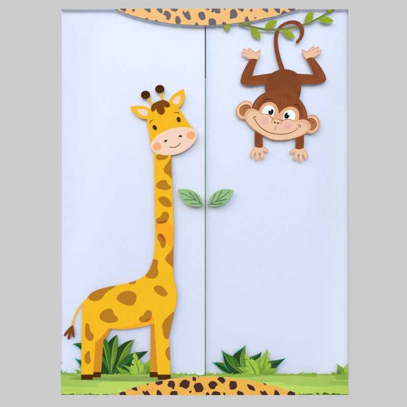 Animalia Armoire Kids Bedroom Home Organizer Storage Closet - waseeh.com