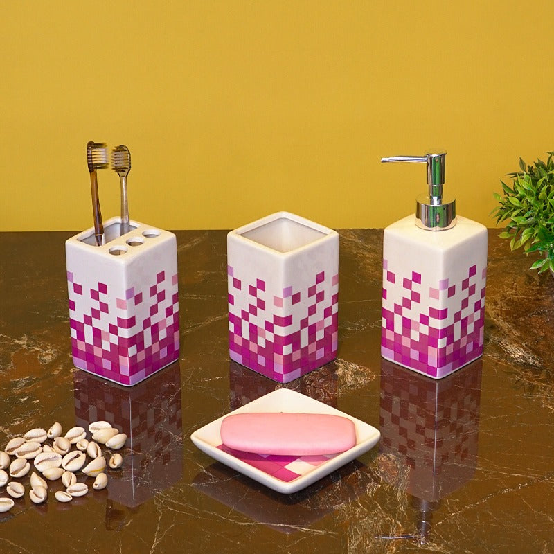 Lethel Printed Bathroom Set - waseeh.com