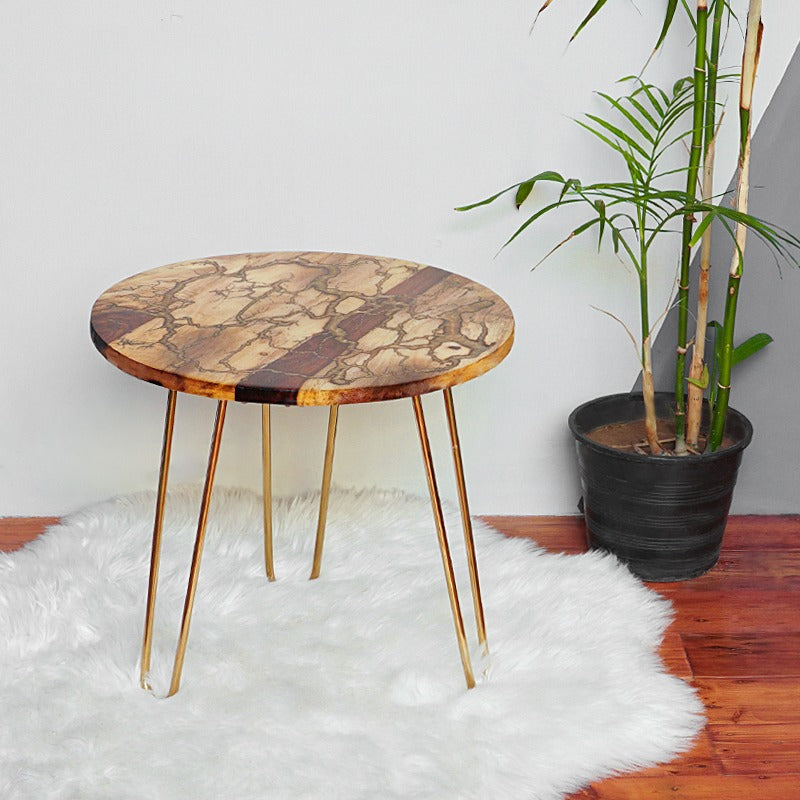 Fractral Burned Epoxy Resin Table - waseeh.com