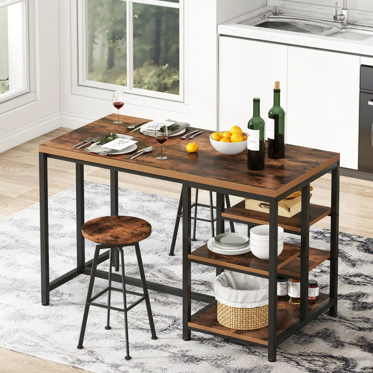 Comic Racking Island Comic Industrial Kitchen Island Storage Organizer Bakers Rack – Azhaan ...