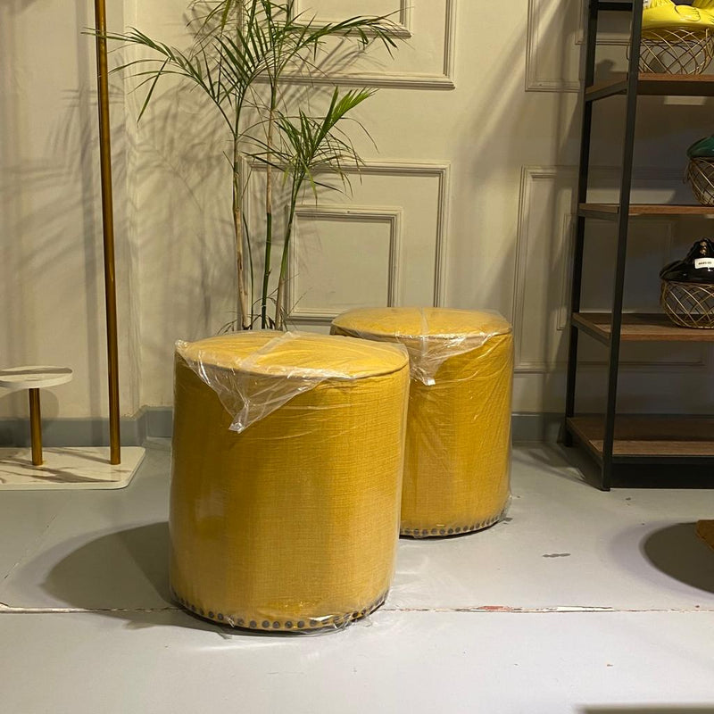 Ottoman Paper Living Lounge Stools (Pair) - waseeh.com