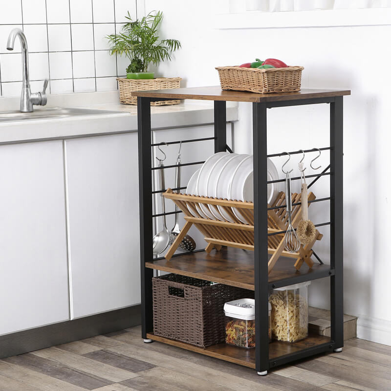 35x62 Storage Rack For Kitchen Kiwal Multipurpose Kitchen Storage Baker's Rack - Special – Azhaan ...