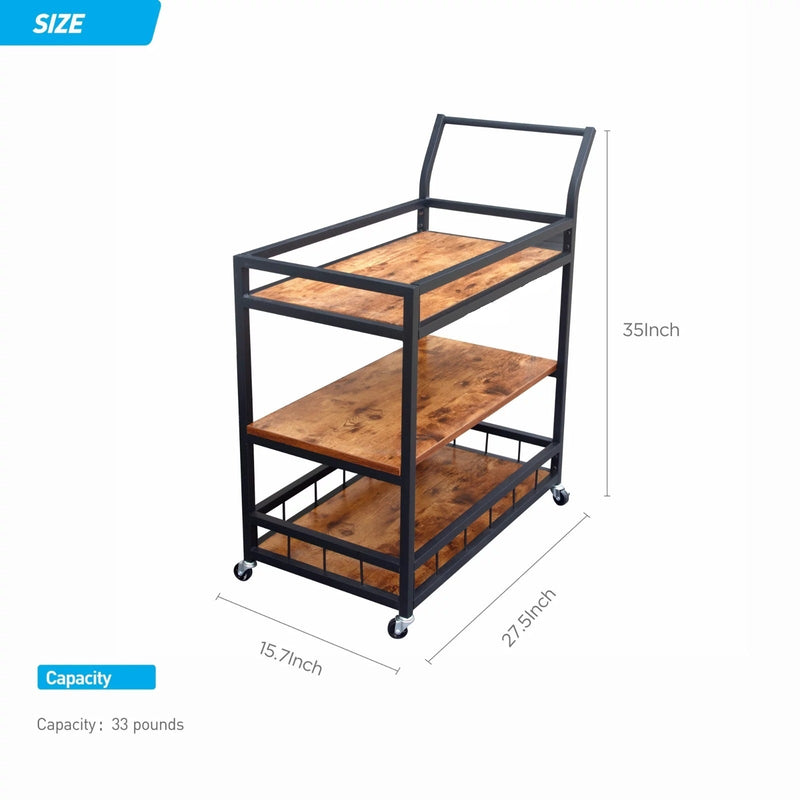 Tage Kitchen Storage Organizer Trolley