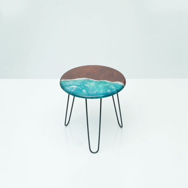 Brown Ocean Living Lounge Center Side Hairpin Table