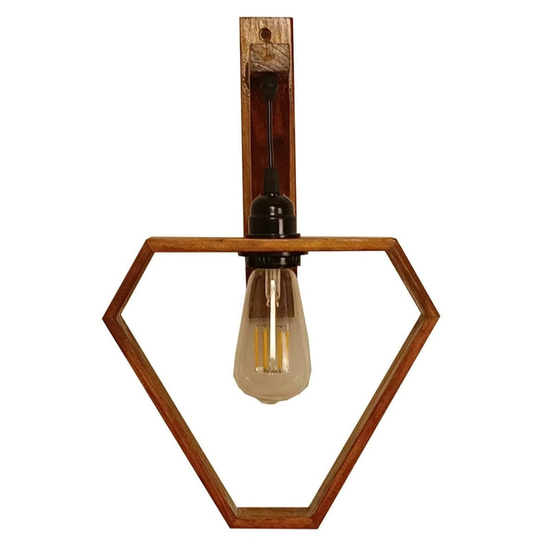 Hextrian Wooden Wall Light Wall Hanging Lamp