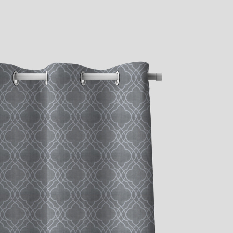 Rangel Pattern Grey Curtains