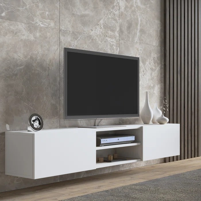 Waco Floating TV Stand Wall Mount Media Console Modern Table