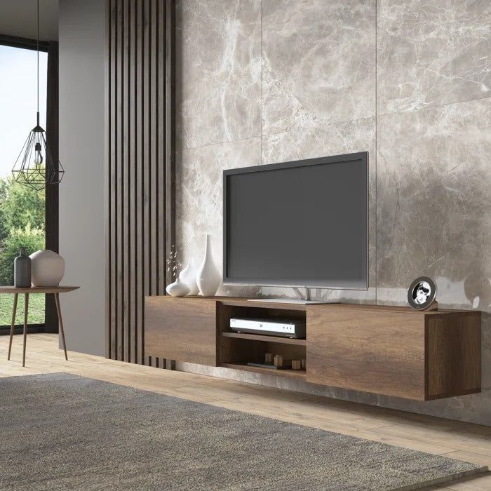 Waco Floating TV Stand Wall Mount Media Console Modern Table