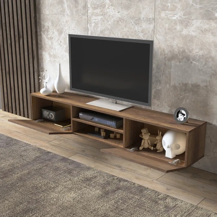 Waco Floating TV Stand Wall Mount Media Console Modern Table