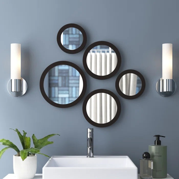 Pentad Living Lounge Bedroom Wall Mounted Mirrors Home Decor (Set of 5)