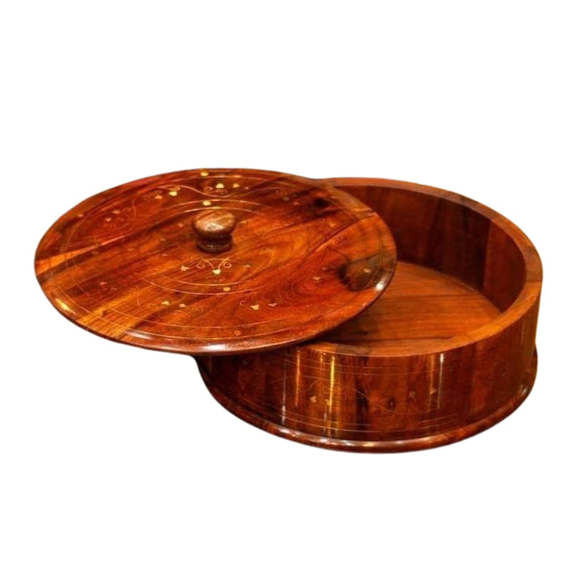 WOODEN ANTIQUE HOTPOT