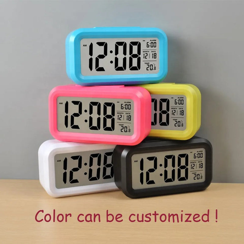 Wide 90's Style Digital Alarm Clock - waseeh.com