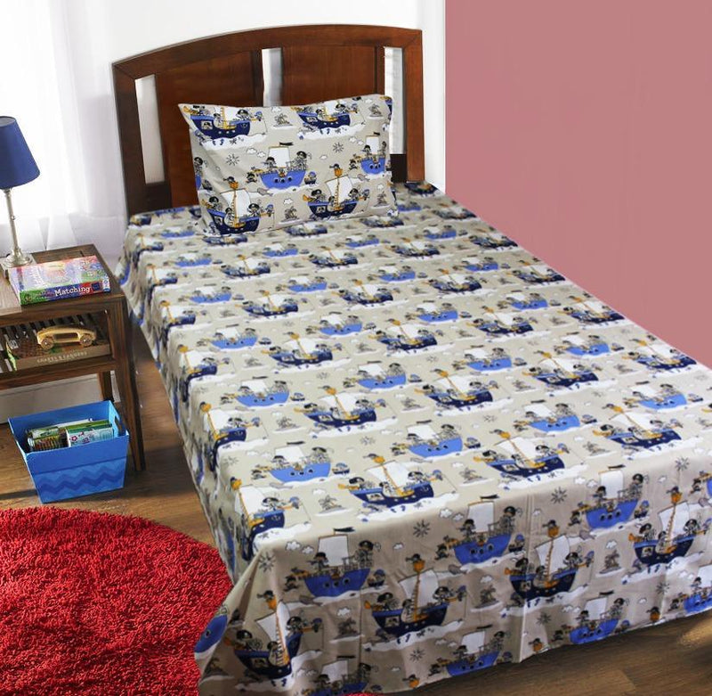 Kids Bed Sheet - Boats - waseeh.com