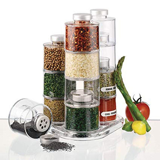 Spice Jar Bottle Tower (12 pcs) - waseeh.com