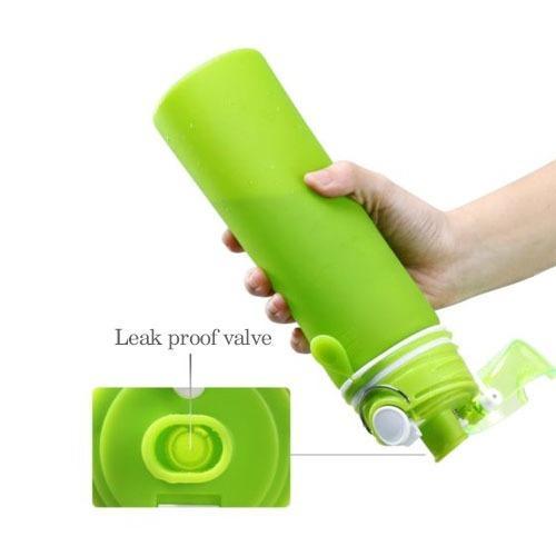 Silicone Foldable Sports Water Bottle - 750ML - waseeh.com