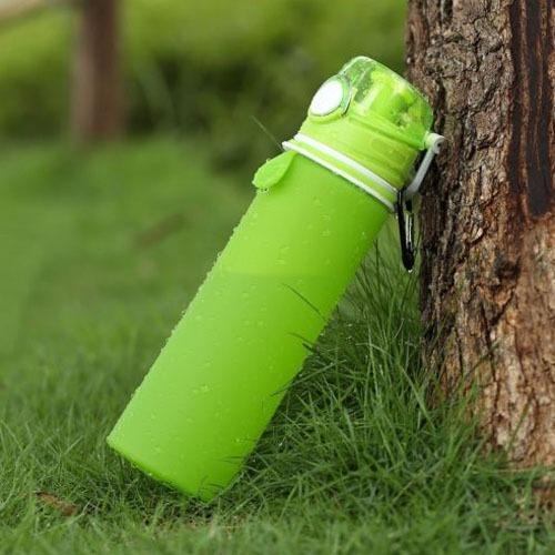 Silicone Foldable Sports Water Bottle - 750ML - waseeh.com