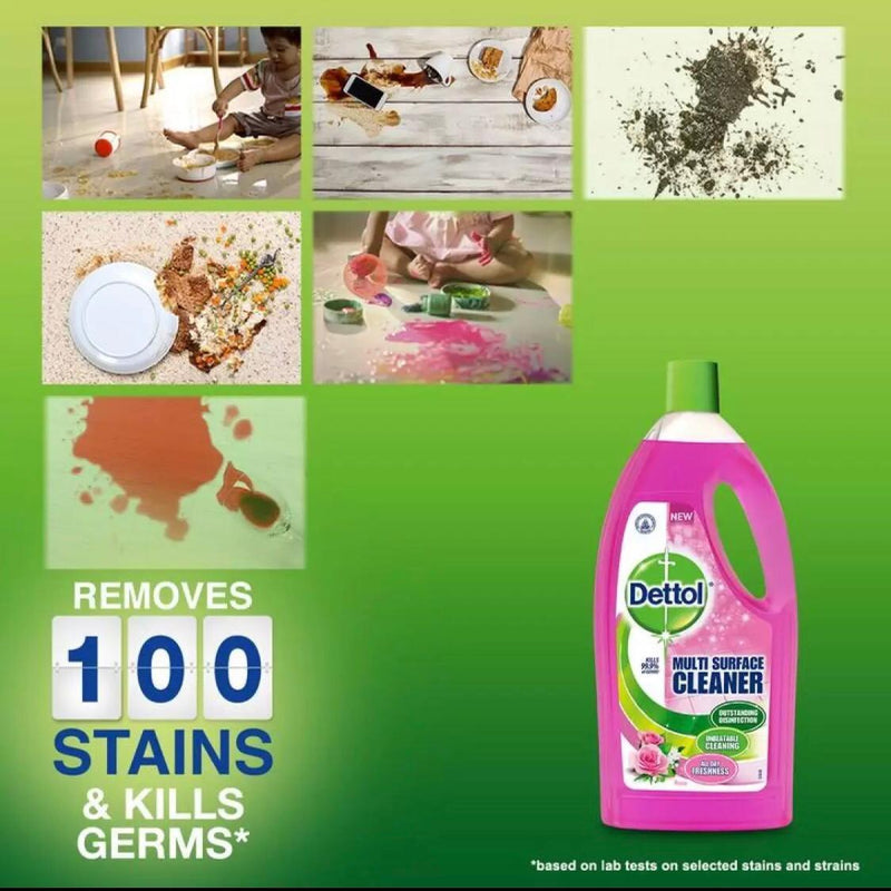 Dettol Multi Surface Cleaner 1 Liter-Rose - waseeh.com