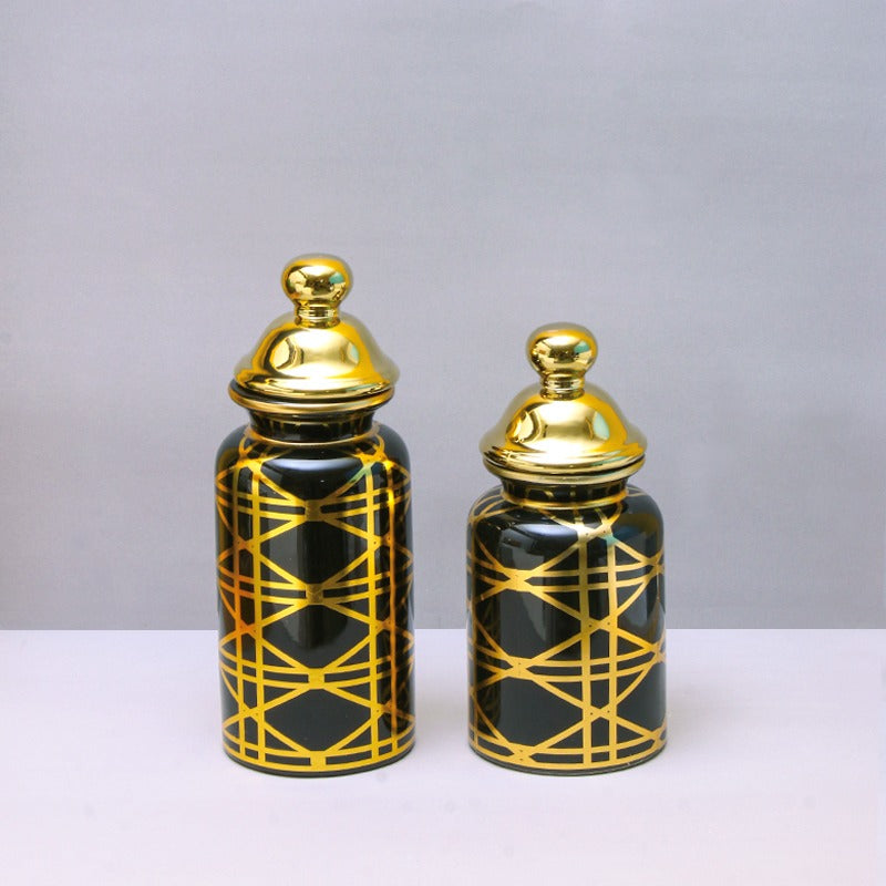 Shiny Cerulean Vases - waseeh.com