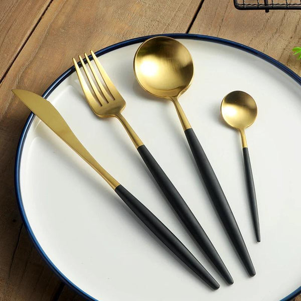 Alomi Aurum Western Style Cutlery Set (4 Pcs) - waseeh.com