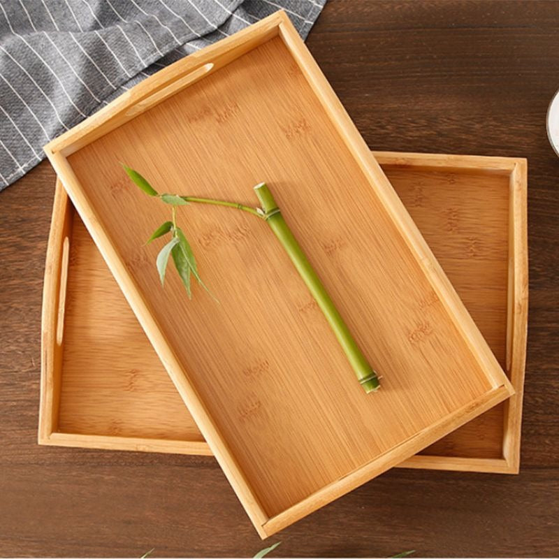 Zagged Bamboo Trays (Pack 3) - waseeh.com