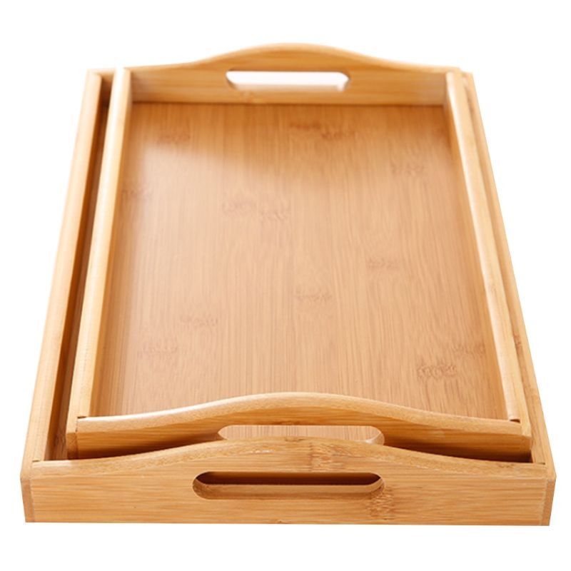 Zagged Bamboo Trays (Pack 3) - waseeh.com