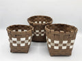 Braided Basket (set of 3) - Square - waseeh.com