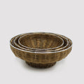 Braided Basket - Set of 3 - Round - waseeh.com