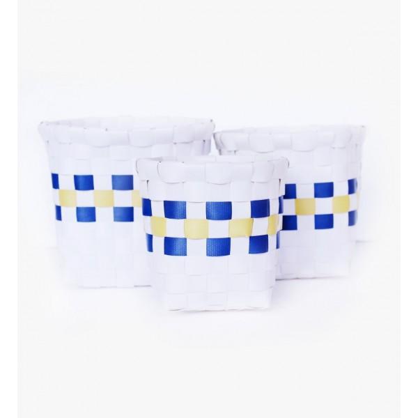 Braided Basket (set of 3) - Square - waseeh.com