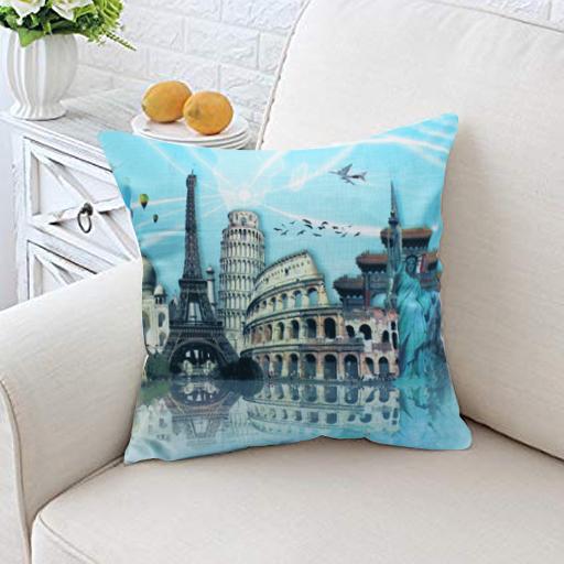 Contemporary Cushion Cover- LANDMARKS - waseeh.com