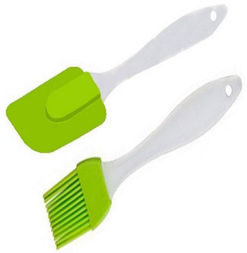 Silicone Oil Brush & Cake Spatula - 2 in 1 - waseeh.com