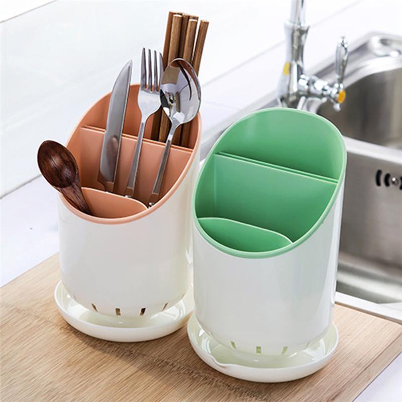 Spoon Holder Drain Cutlery Organizer Kitchen - waseeh.com