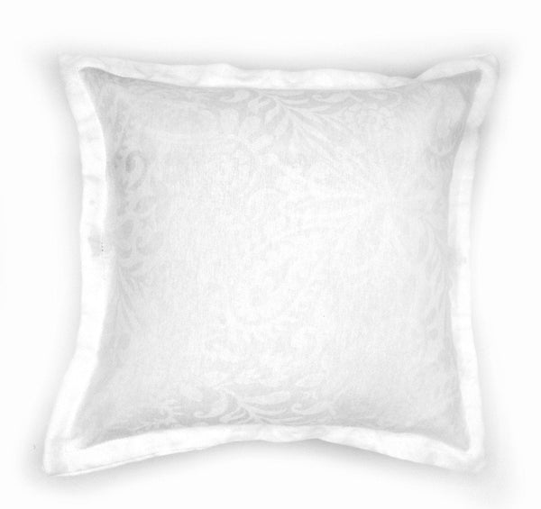 White Cushion Cover (Jacquard Fabric) - waseeh.com