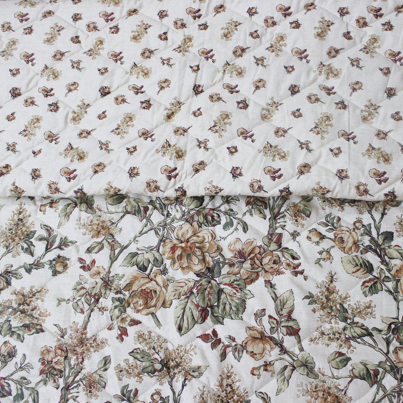 Floral O - Cotton Bed Spread Set - 6 pieces - waseeh.com