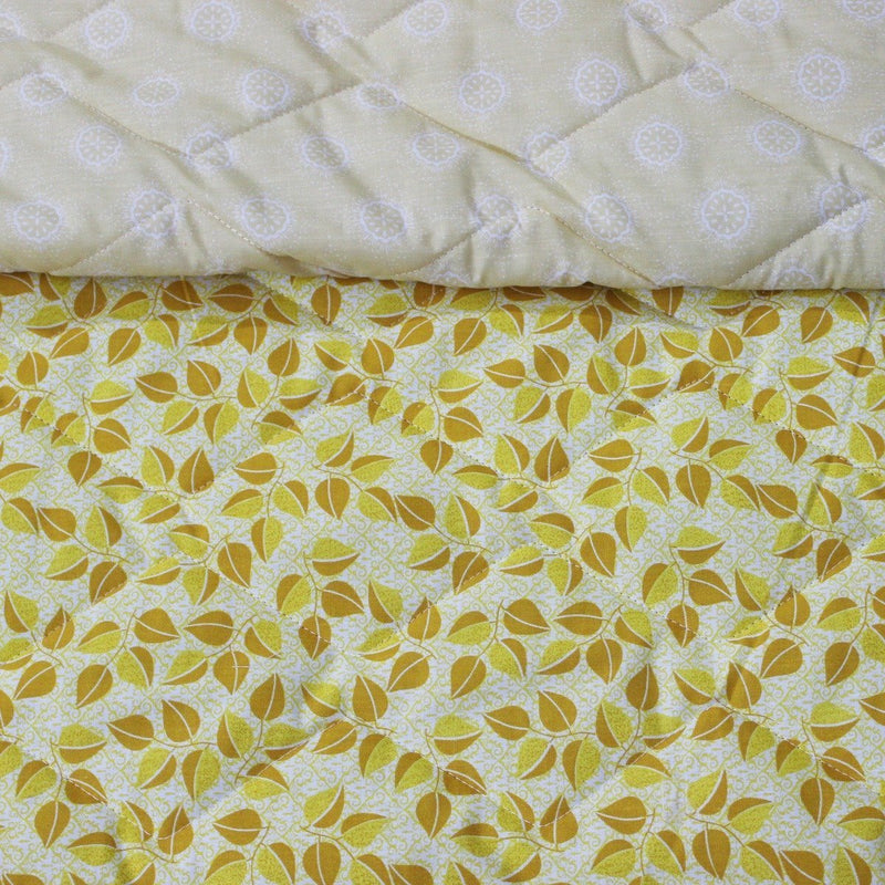 Yellow Autumn - Cotton Bed Spread Set - 6 pc - waseeh.com