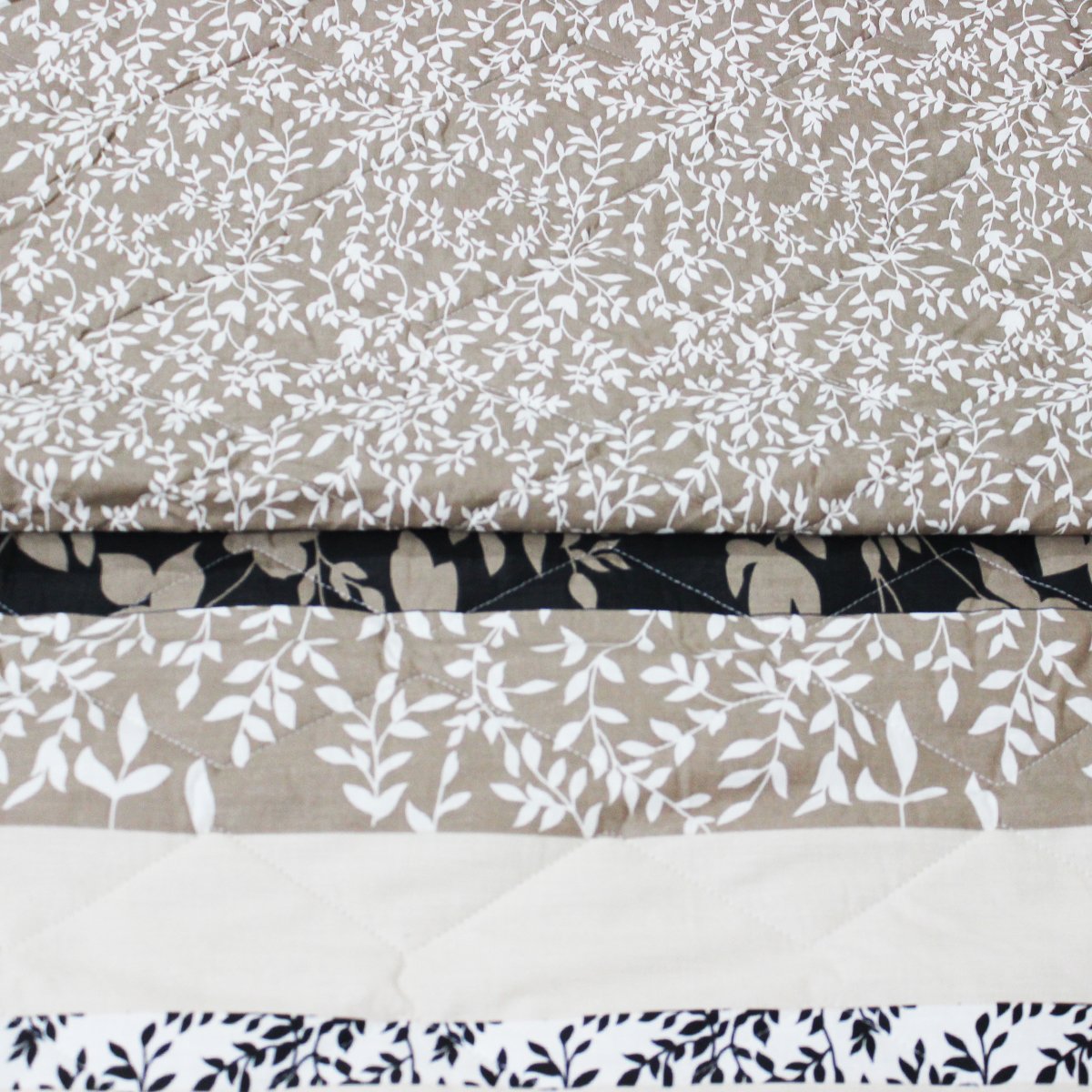 cappuccino Floral - Cotton Quality Bed Spread Set - 6 pcs - waseeh.com