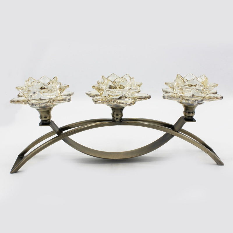 Tri-flower Candle Frame - waseeh.com