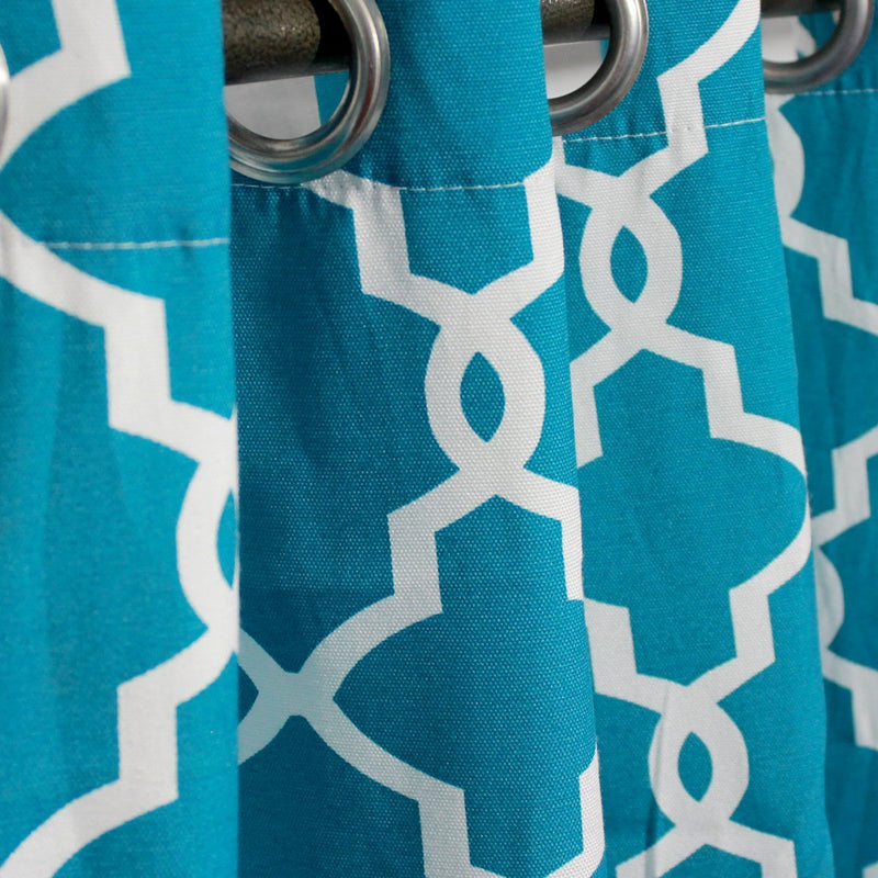 Geometric - curtain with lining - single panel - 42" x 96" - waseeh.com