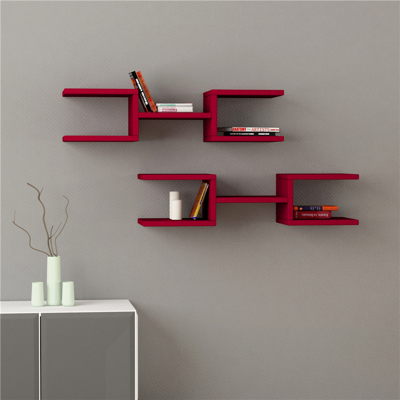 Multi Hype Living Lounge Drawing Room Floating Shelve Decor (Set of 2) - waseeh.com