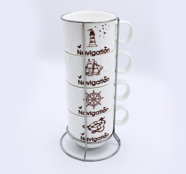 Navigation Cup Tower -4 Pcs - waseeh.com