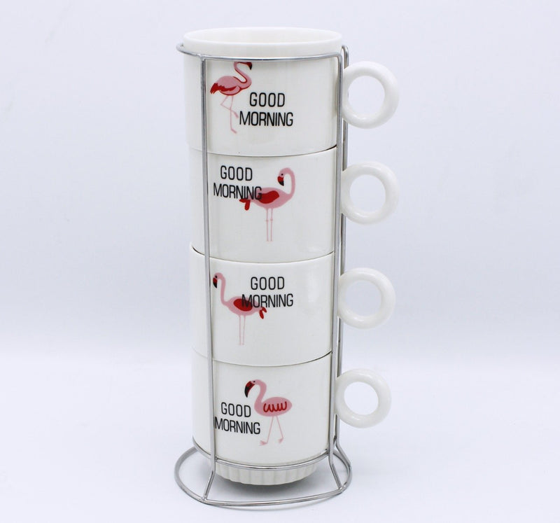 Good Morning Cup Tower - 4 Pcs - waseeh.com