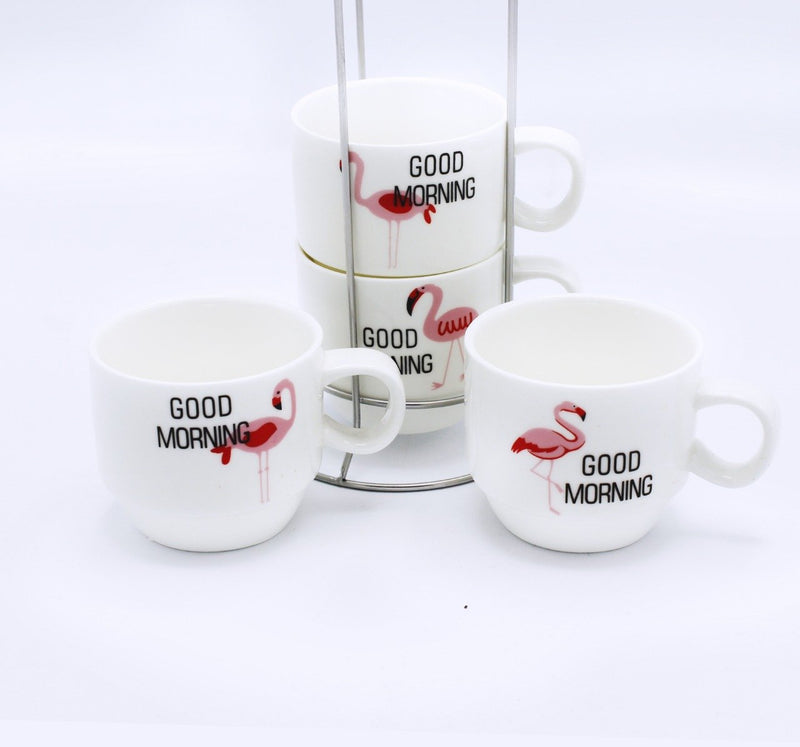 Good Morning Cup Tower - 4 Pcs - waseeh.com