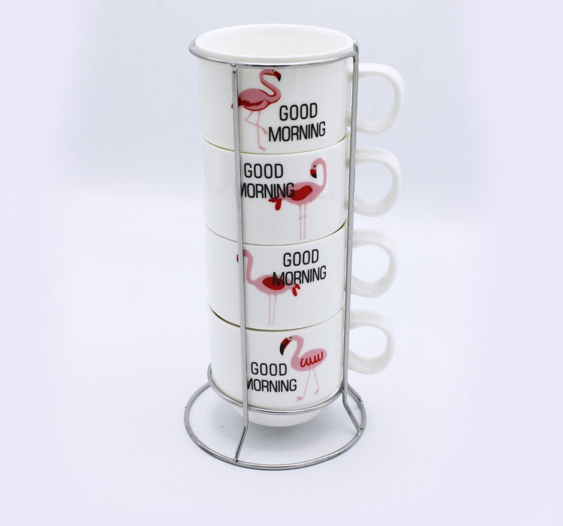 Good Morning Cup Tower - 4 Pcs - waseeh.com