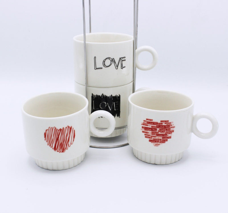 Love Cup Tower - 4 Pcs - waseeh.com