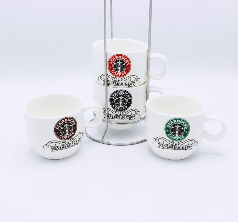 Starbucks coffee Cup Tower - 4 Pcs - waseeh.com