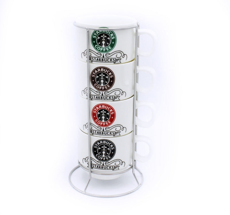 Starbucks coffee Cup Tower - 4 Pcs - waseeh.com