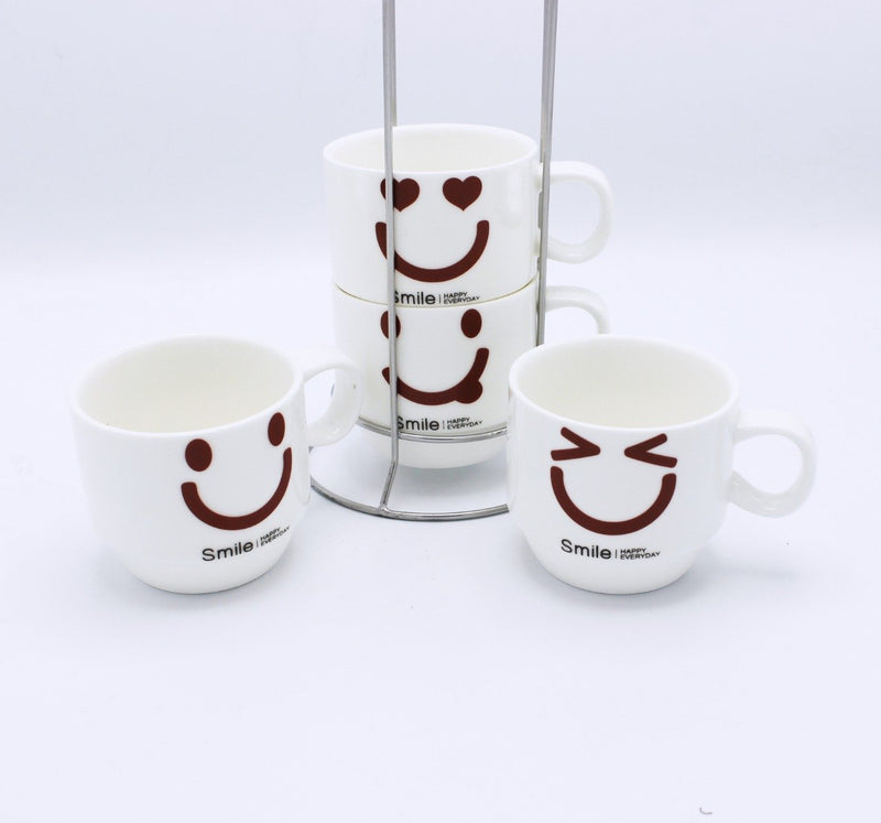 Emoji Cup Tower - 4 Pcs - waseeh.com